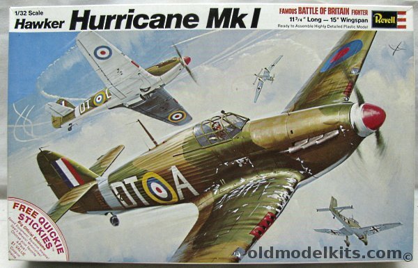 Revell 1/32 Hawker Hurricane Mk I or PR Mk 1, H217 plastic model kit